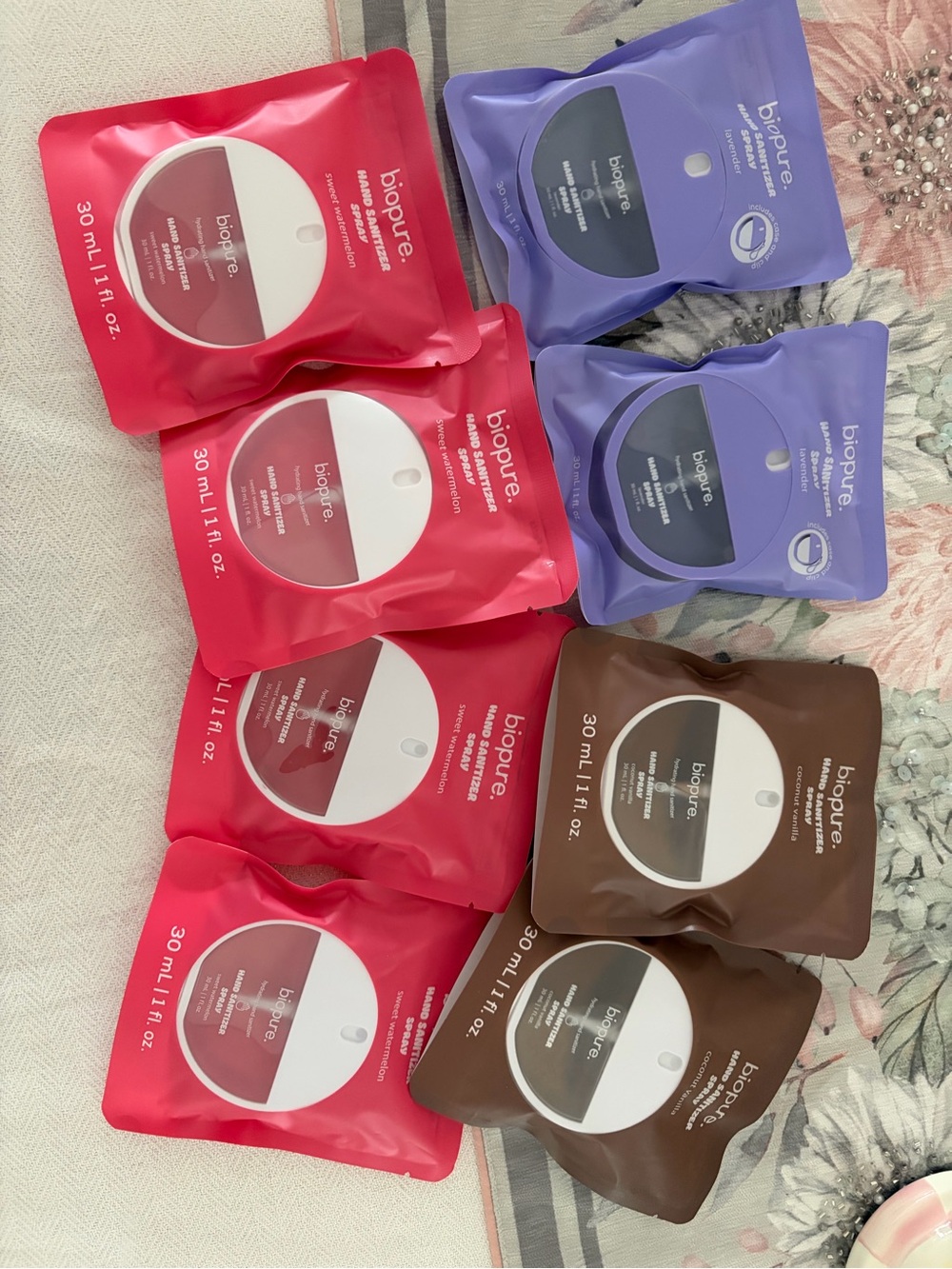 Bundle of 8 Biopure hand sanitizers!